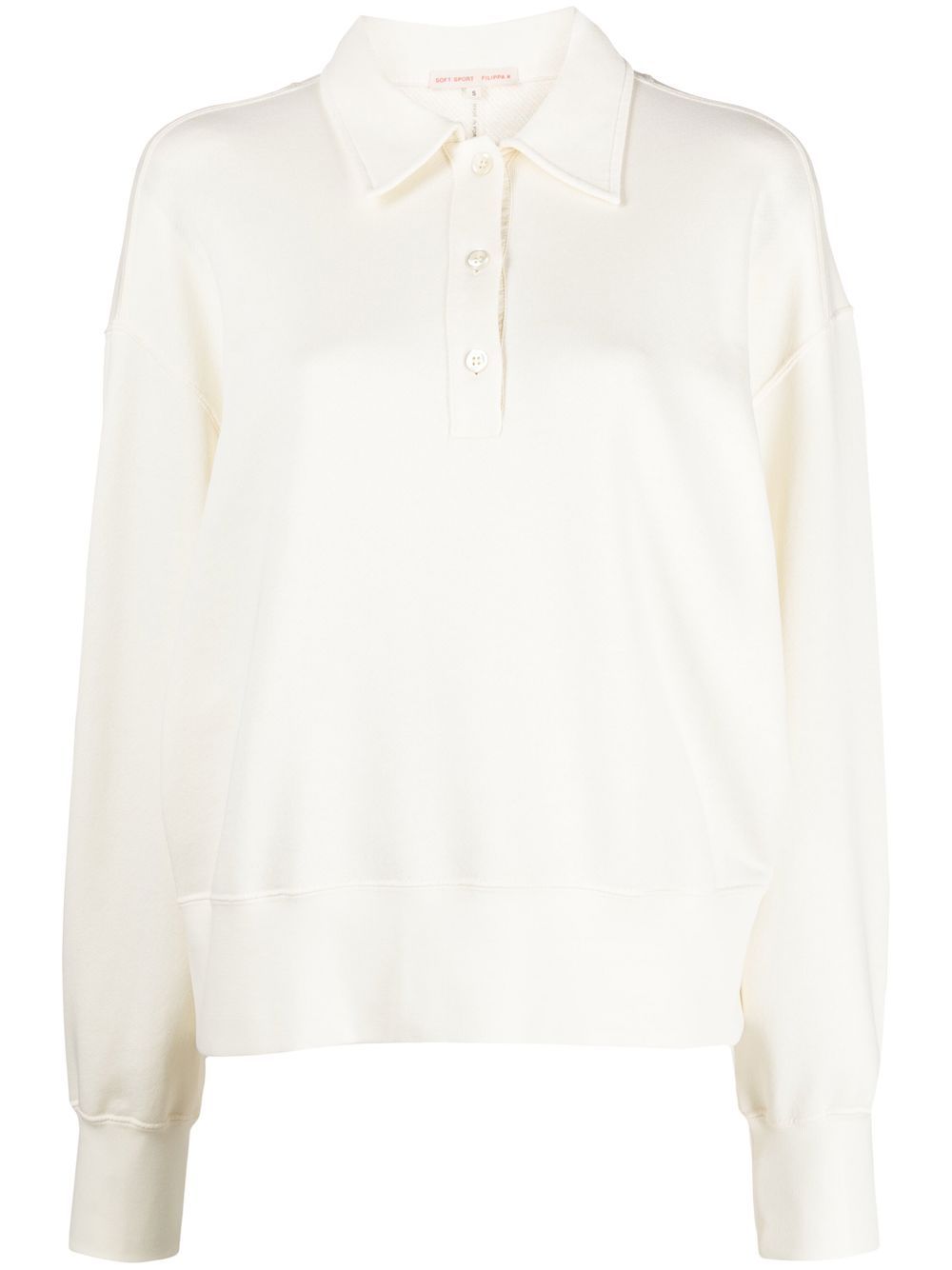 Filippa K 纽扣门襟长袖polo领毛衣 - 中性色