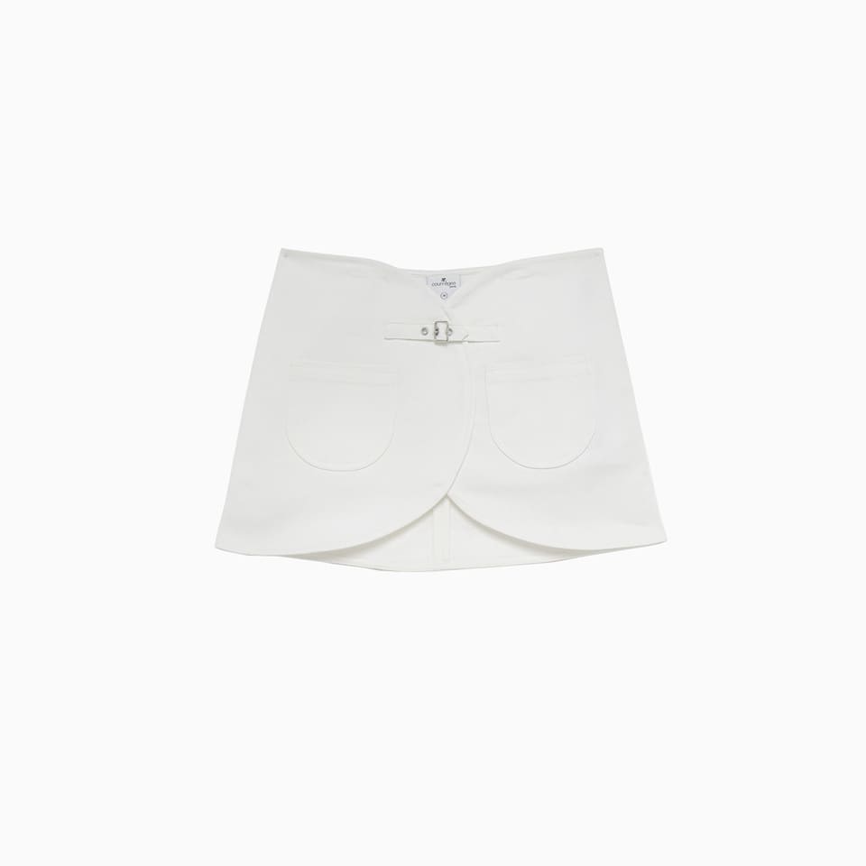 Courrèges Ellipse Denim Mini Skirt