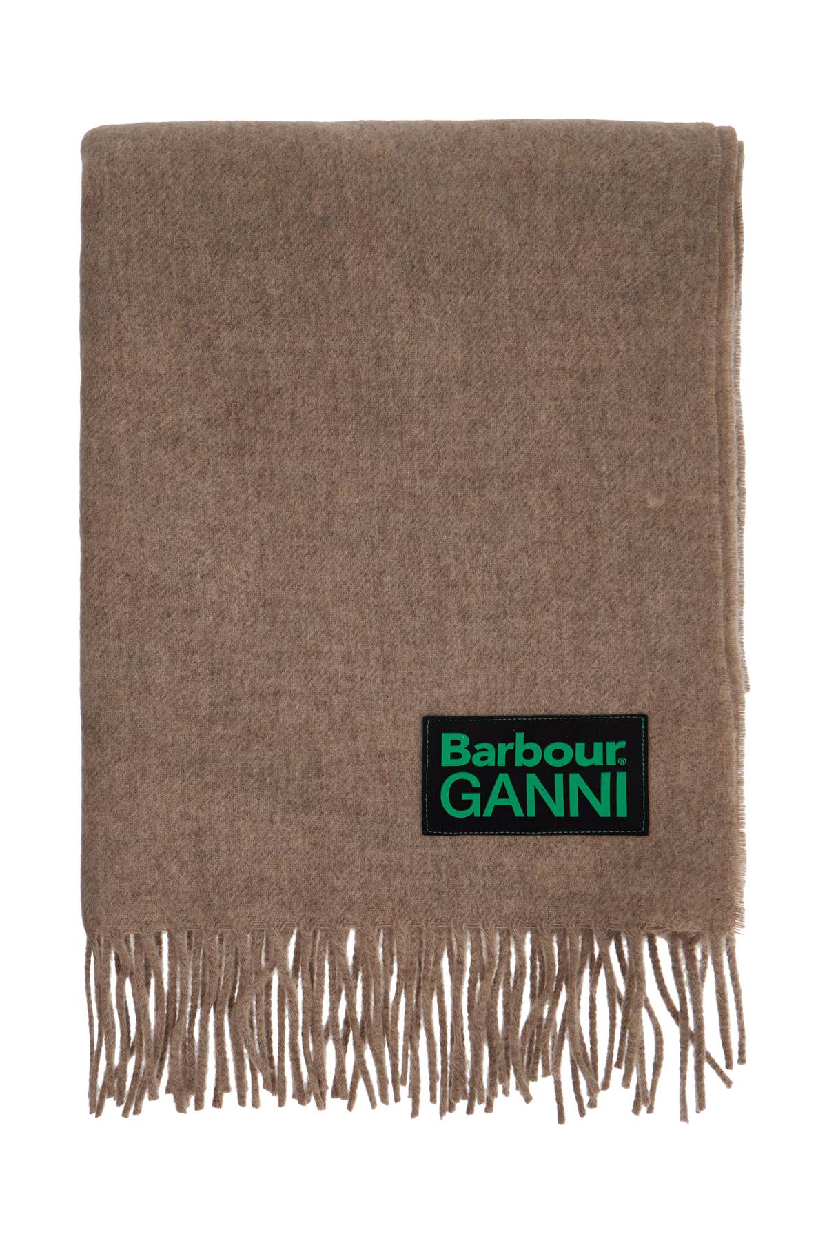 Barbour 羊毛围巾 联名 Ganni
