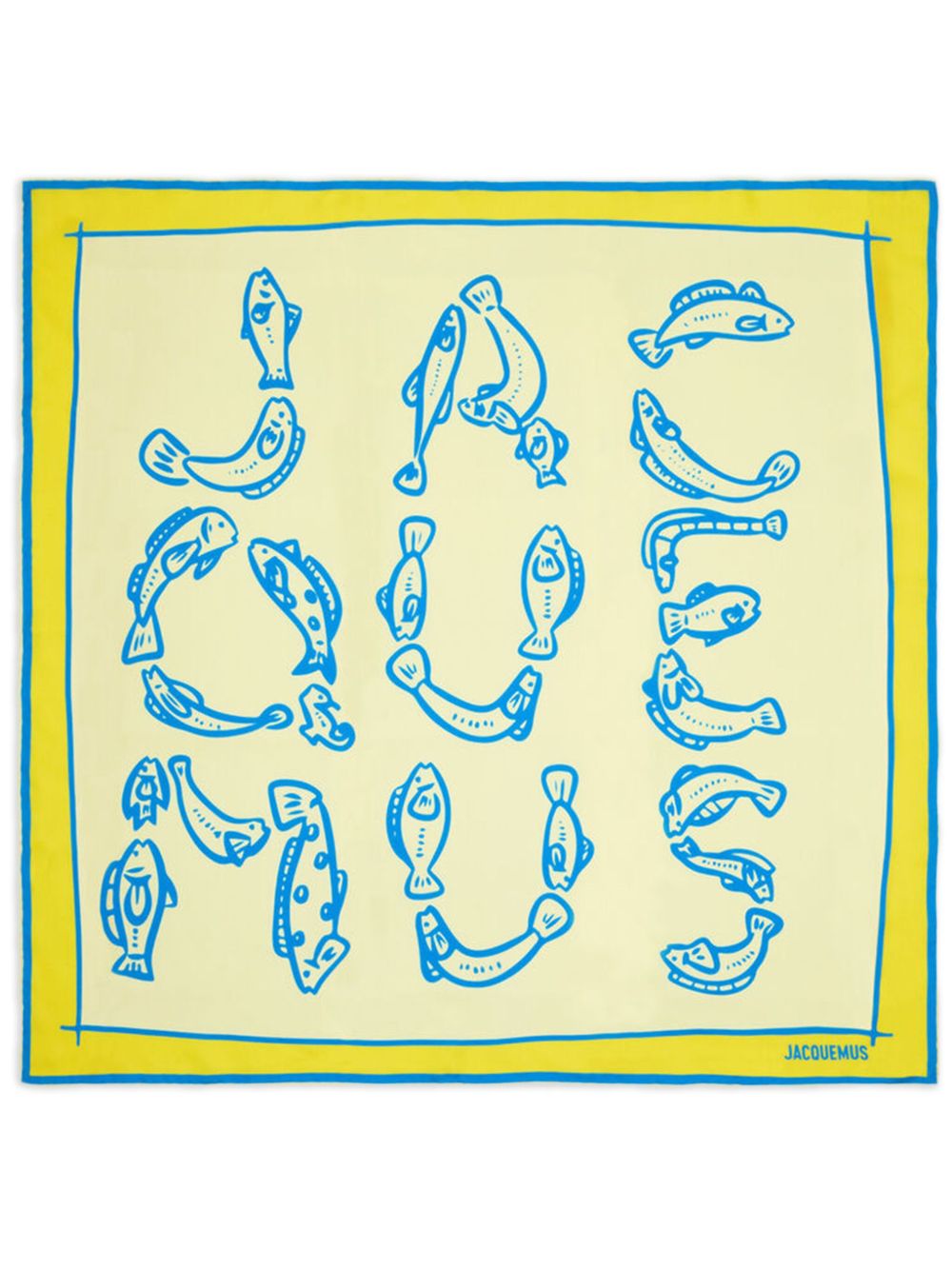 Jacquemus The Pesco Bandana 围巾 - 黄色
