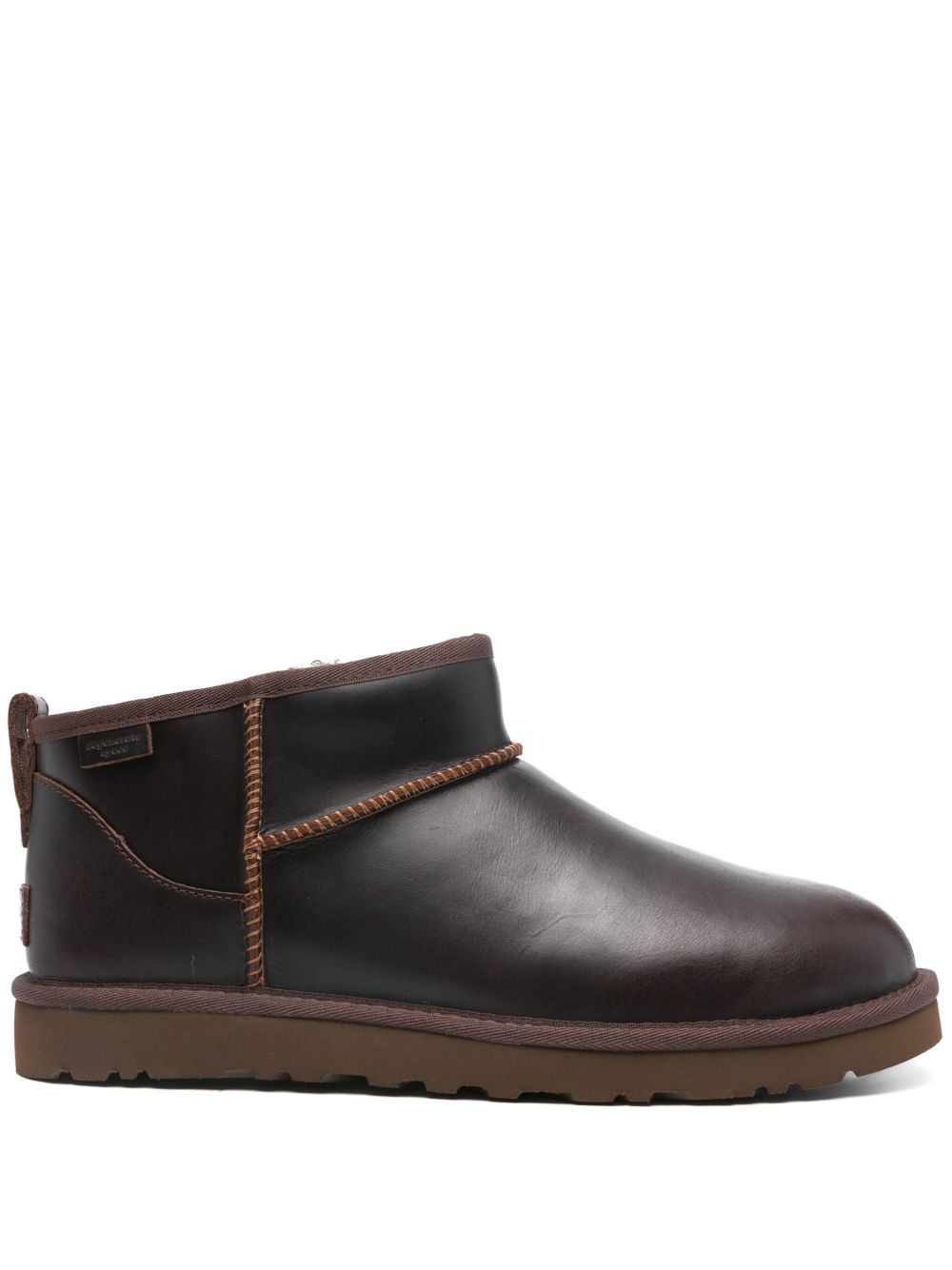UGG Classic Ultra Mini LTHR Regen 及踝靴 - 褐色