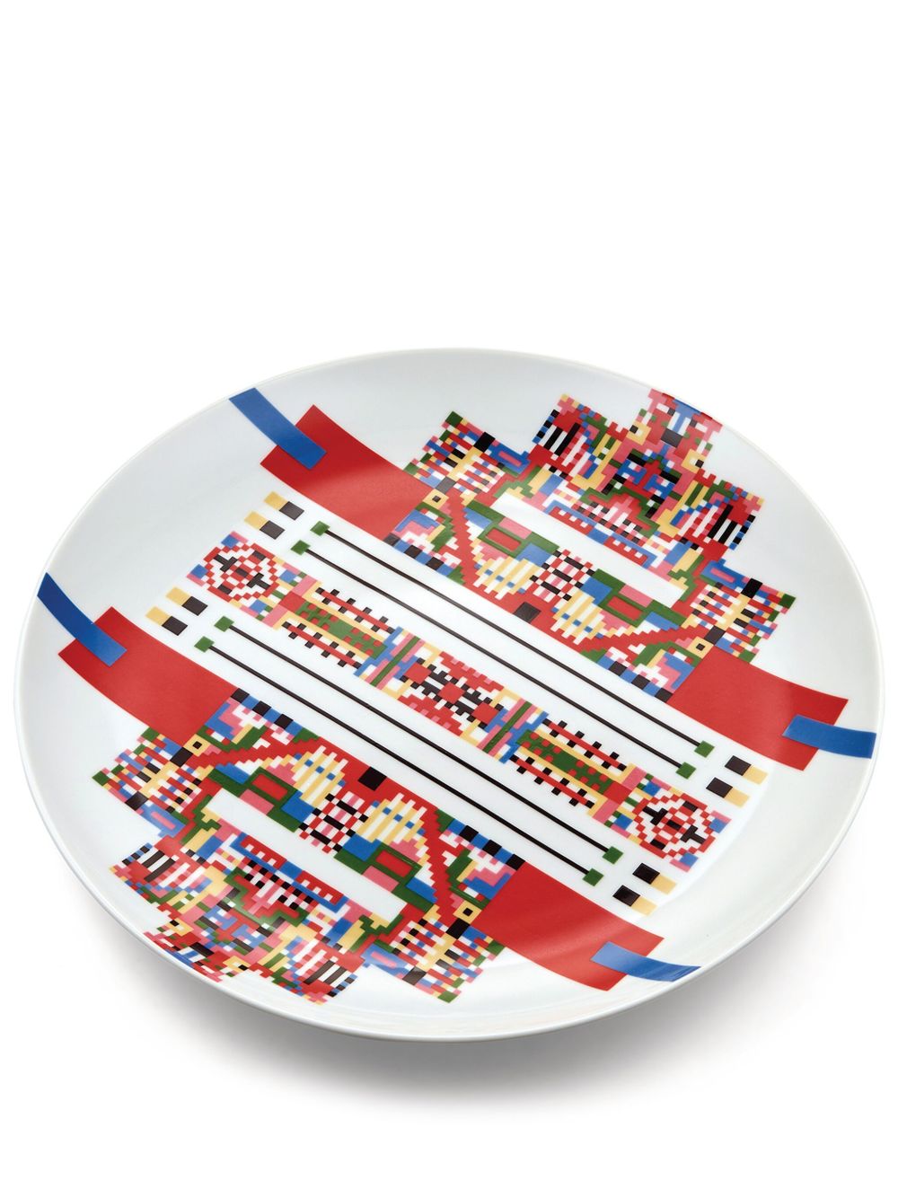 Alessi Holyhedrics 陶瓷餐盘 - 白色