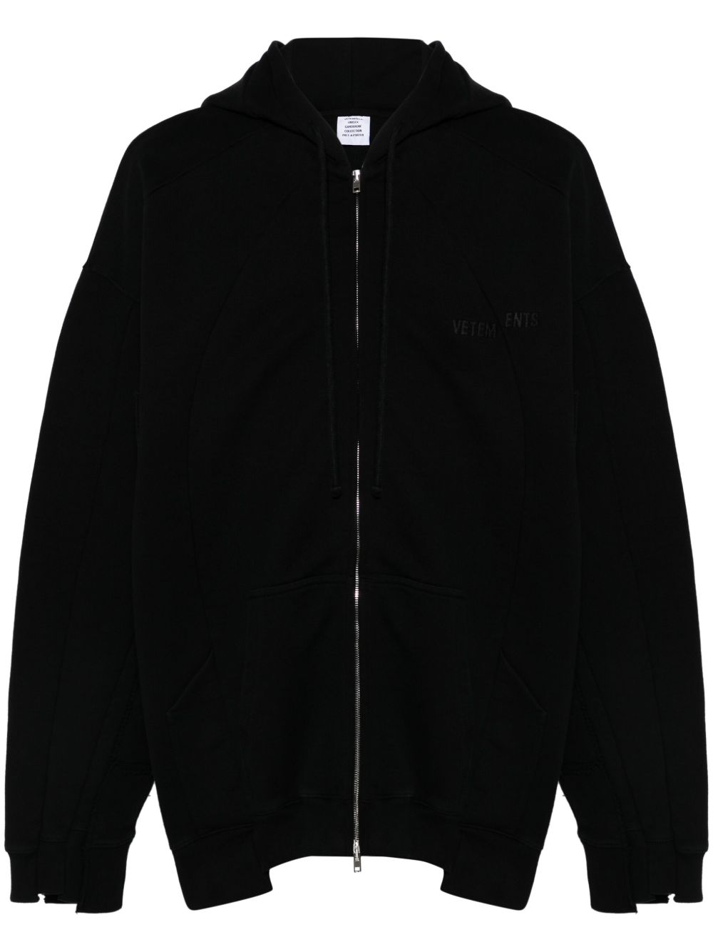 VETEMENTS Cut Up 连帽衫 - 黑色