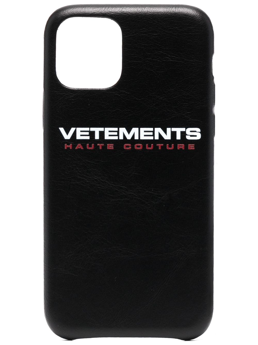 VETEMENTS iPhone 11 Pro logo印花手机壳 - 黑色