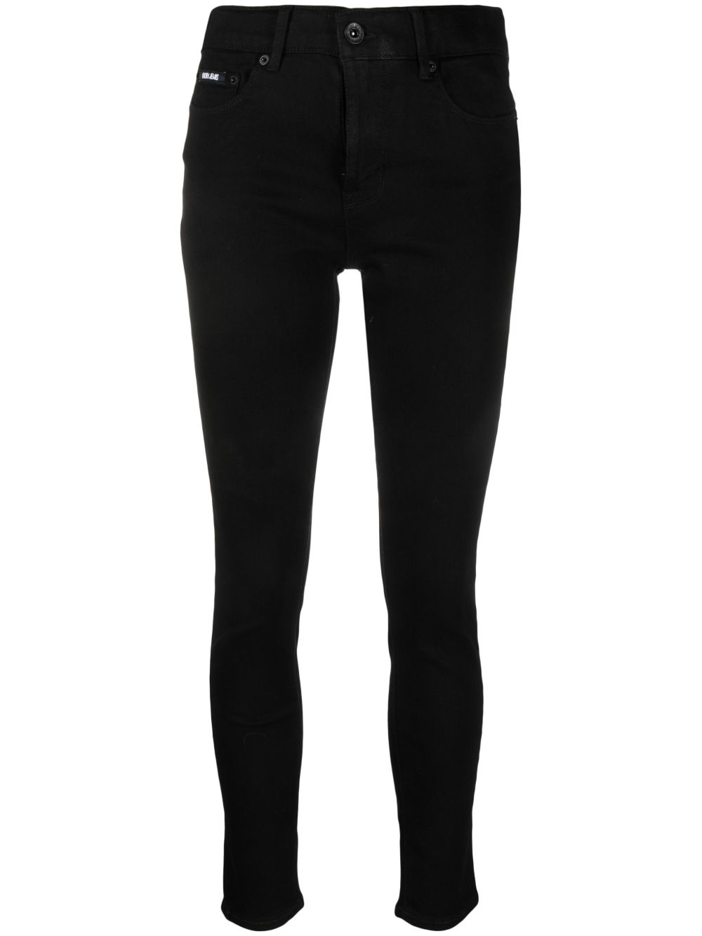 DKNY Bleeker 高腰紧身牛仔裤 - 黑色