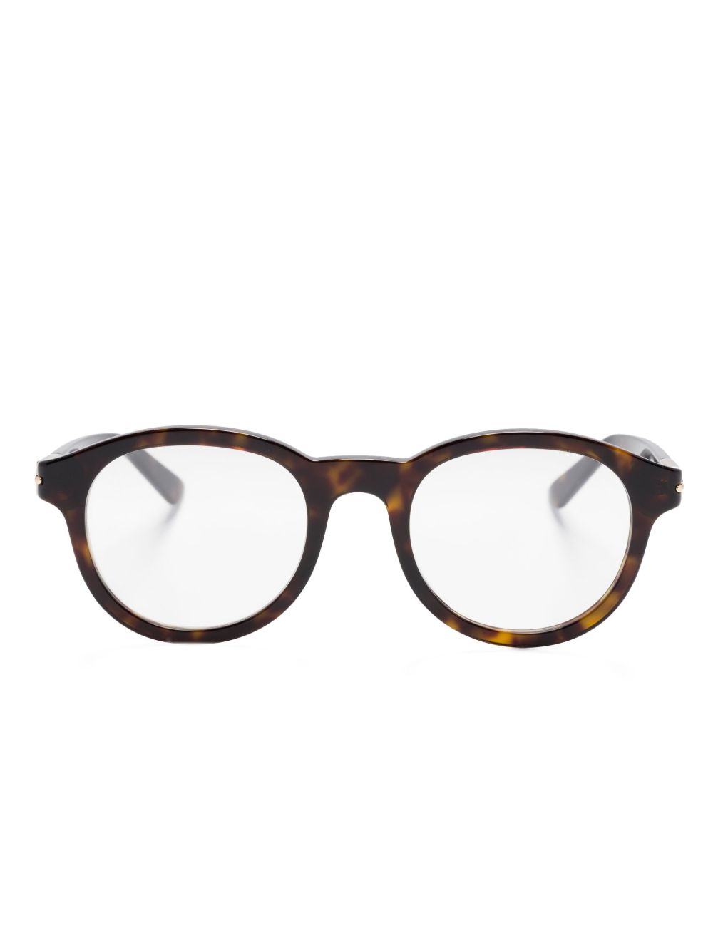 Gucci Eyewear 广角大圆框眼镜 - 褐色