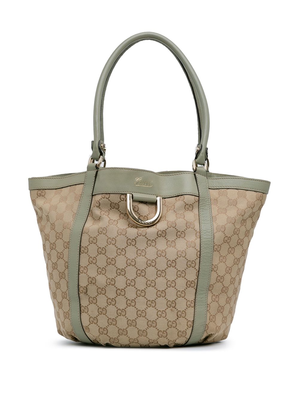 Gucci Pre-Owned GG Canvas Abbey D形环单肩包（2000-2015年典藏款） - 绿色
