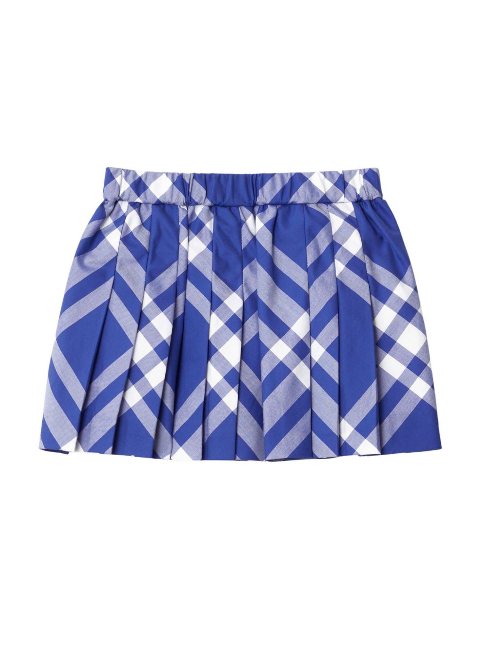 Burberry Kids Vintage Check 百褶半身裙 - 蓝色