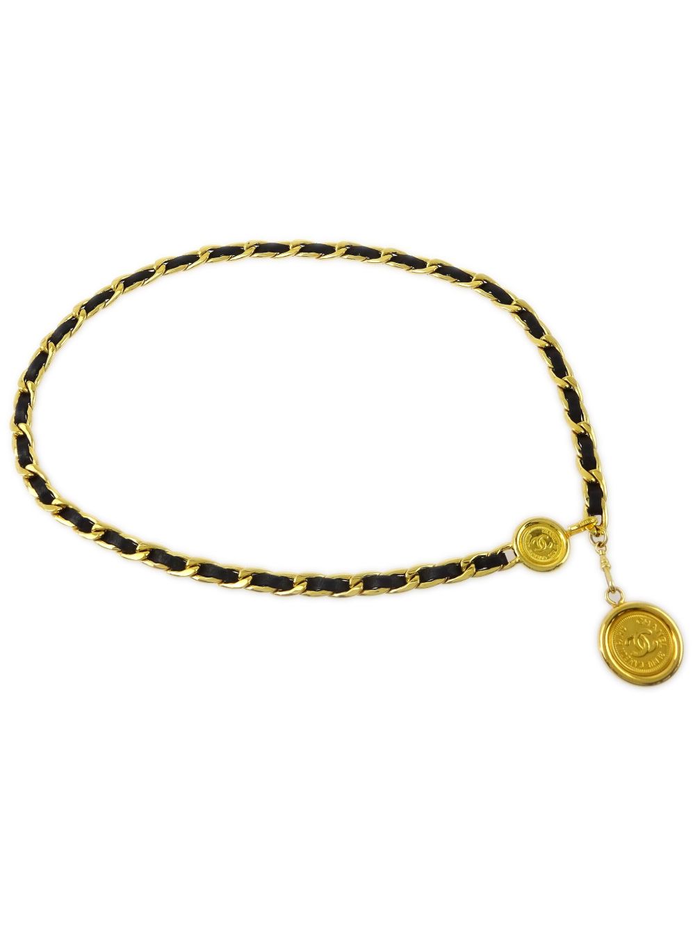CHANEL Pre-Owned Medallion 链式腰带（1994年典藏款） - 金色