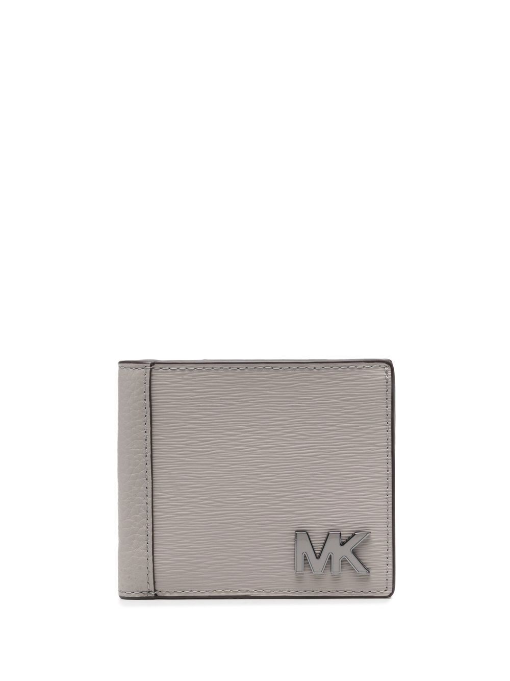 Michael Michael Kors 纹理皮质卡夹 - 灰色