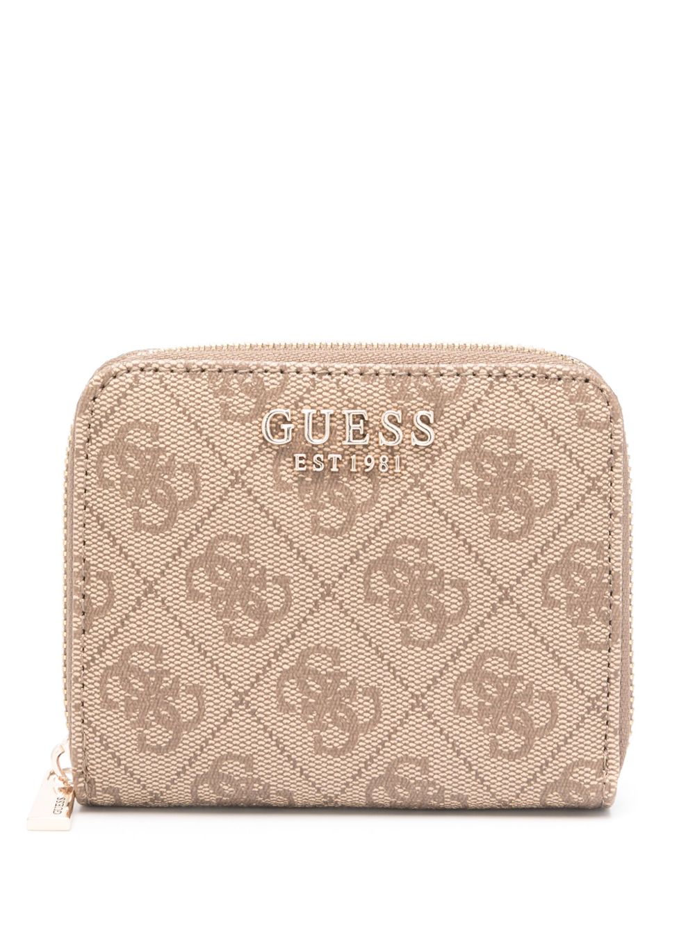 GUESS USA Logo Laurel 迷你钱包 - LATTE LOGO