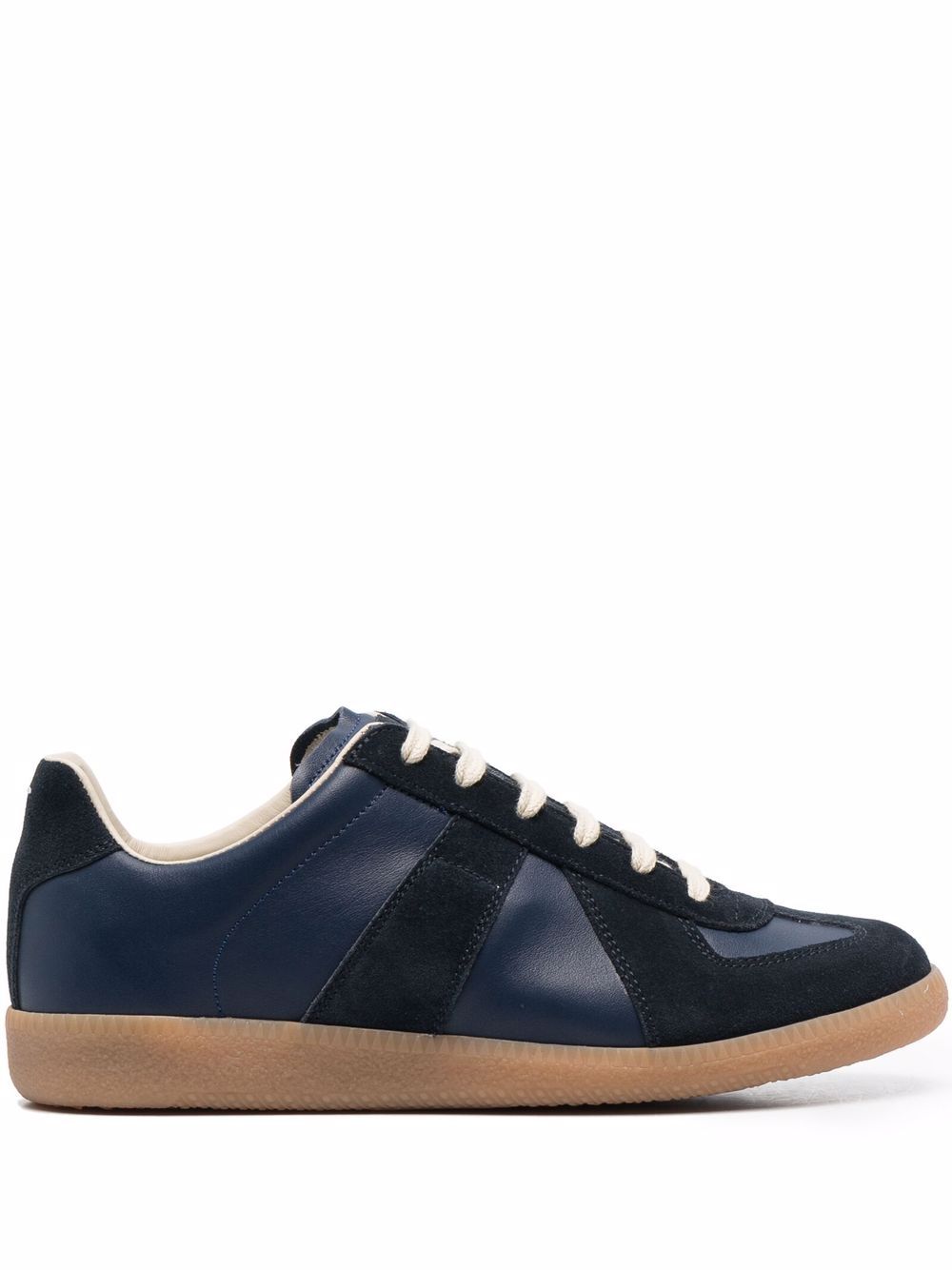 Maison Margiela Replica 低帮皮质运动鞋 - 蓝色