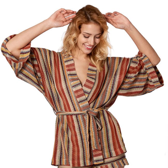 MC2 Saint Barth Navajo Style Knitted Kimono