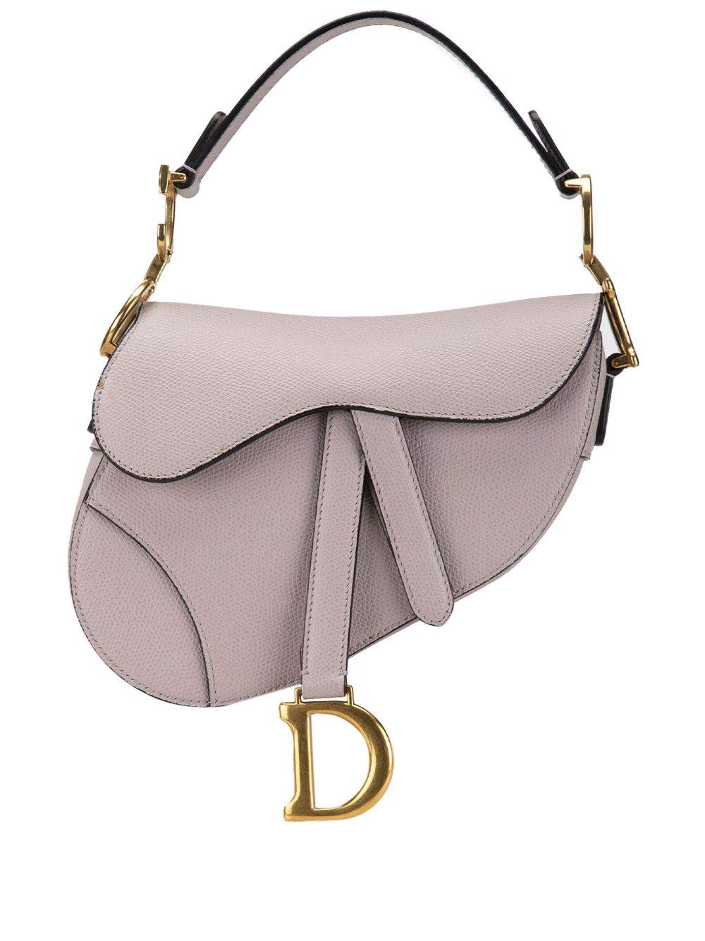 Christian Dior Pre-Owned Saddle 迷你小牛皮单肩包（2019年典藏款） - 褐色