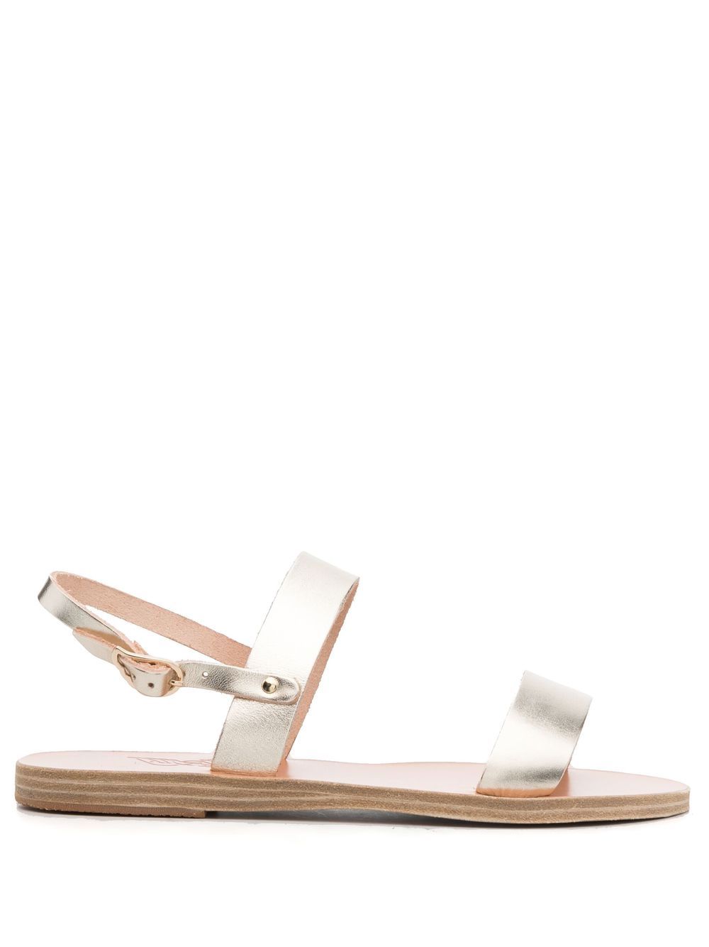 Ancient Greek Sandals 裹踝露趾凉鞋 - 金色