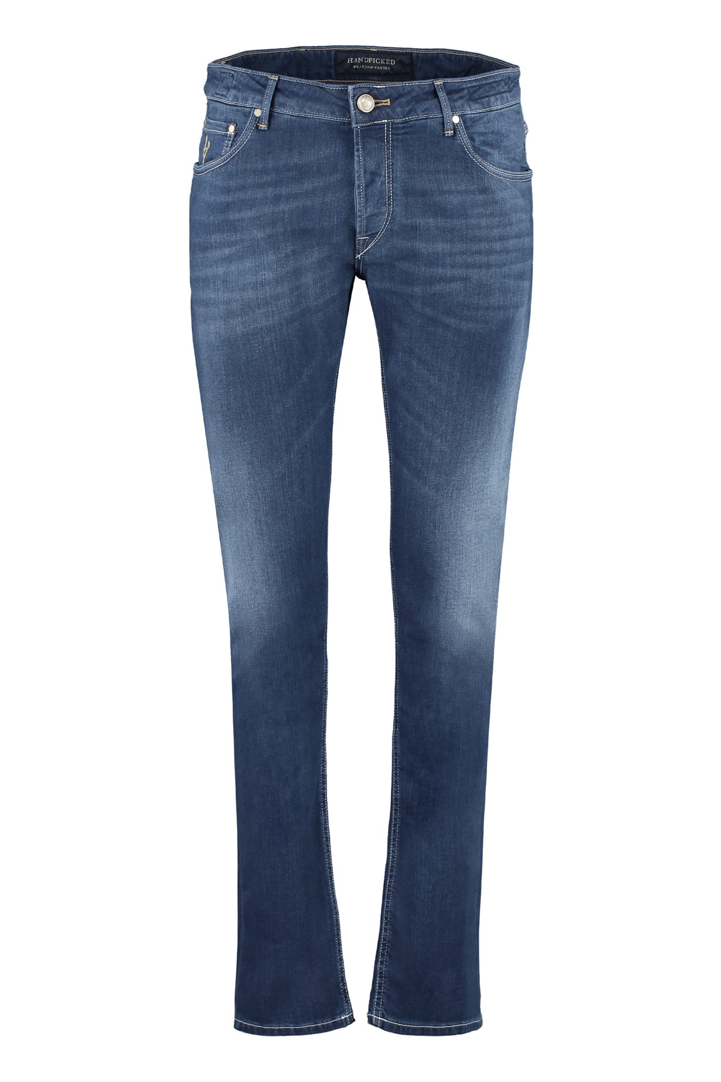 Hand Picked 5-pocket Straight-leg Jeans