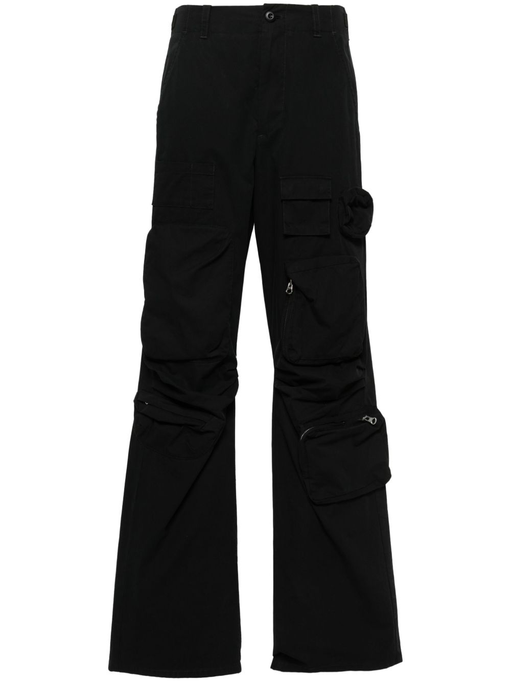 MM6 Maison Margiela 工装直筒长裤 - 黑色