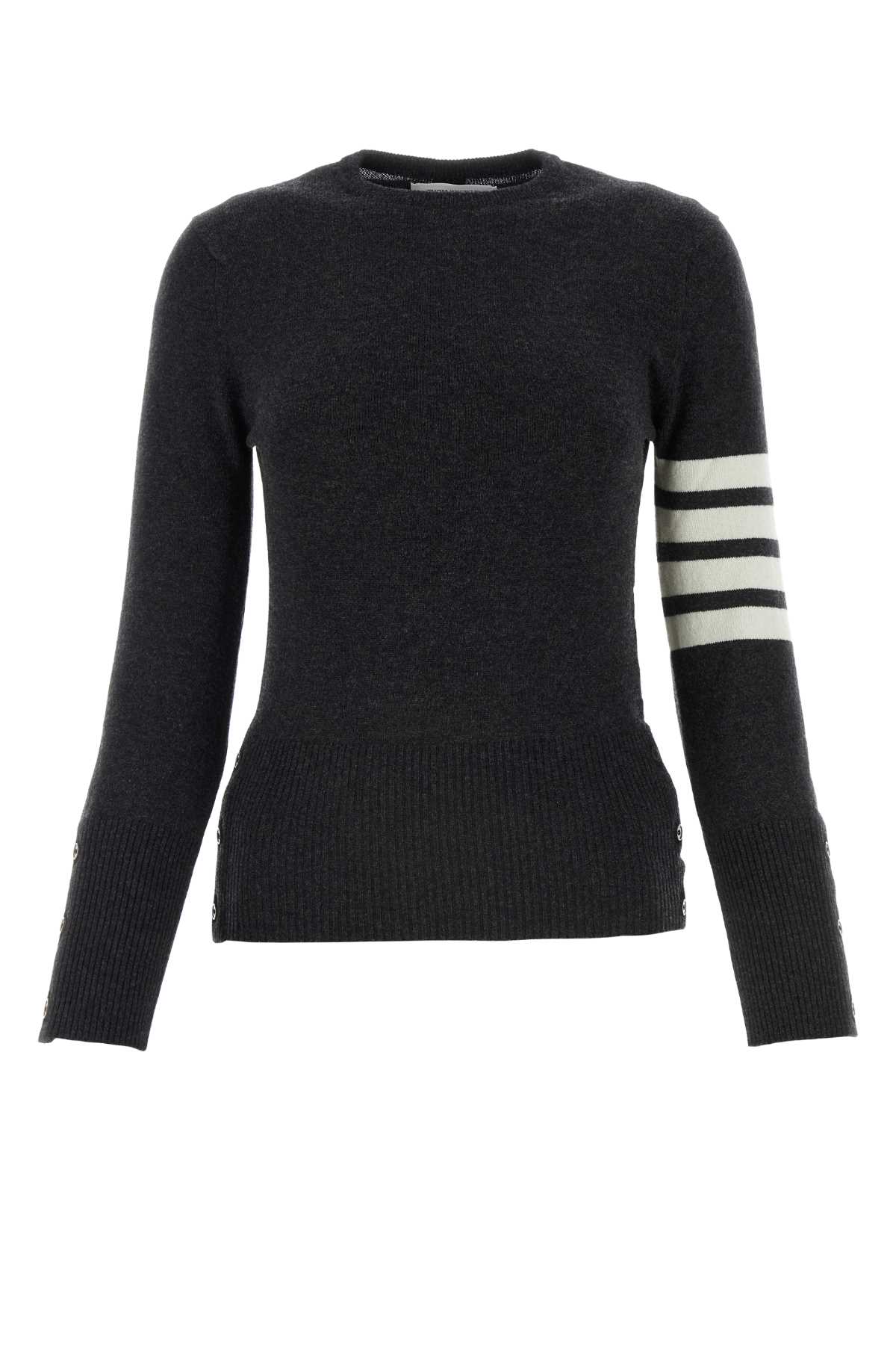 Thom Browne Charcoal Wool Sweater