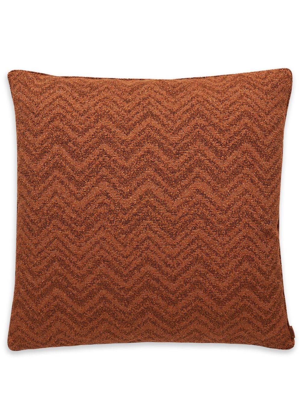 Missoni Home Columbia Z字形图案编织大号抱枕 - 褐色