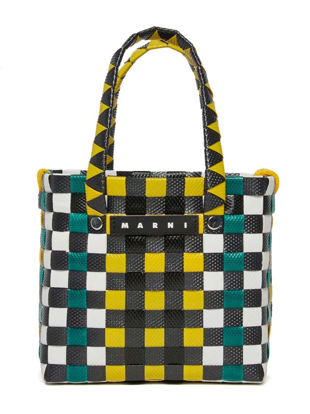 Marni Kids Basket 迷你手提包 - 黄色