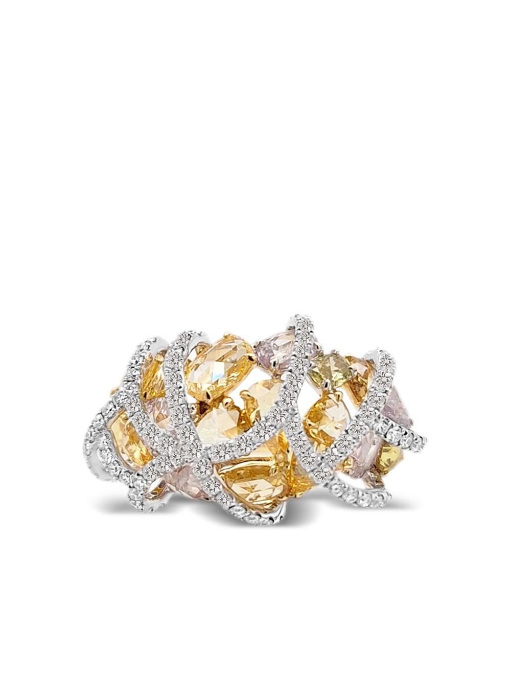HYT Jewelry 18K黄金钻石戒指 - 金色