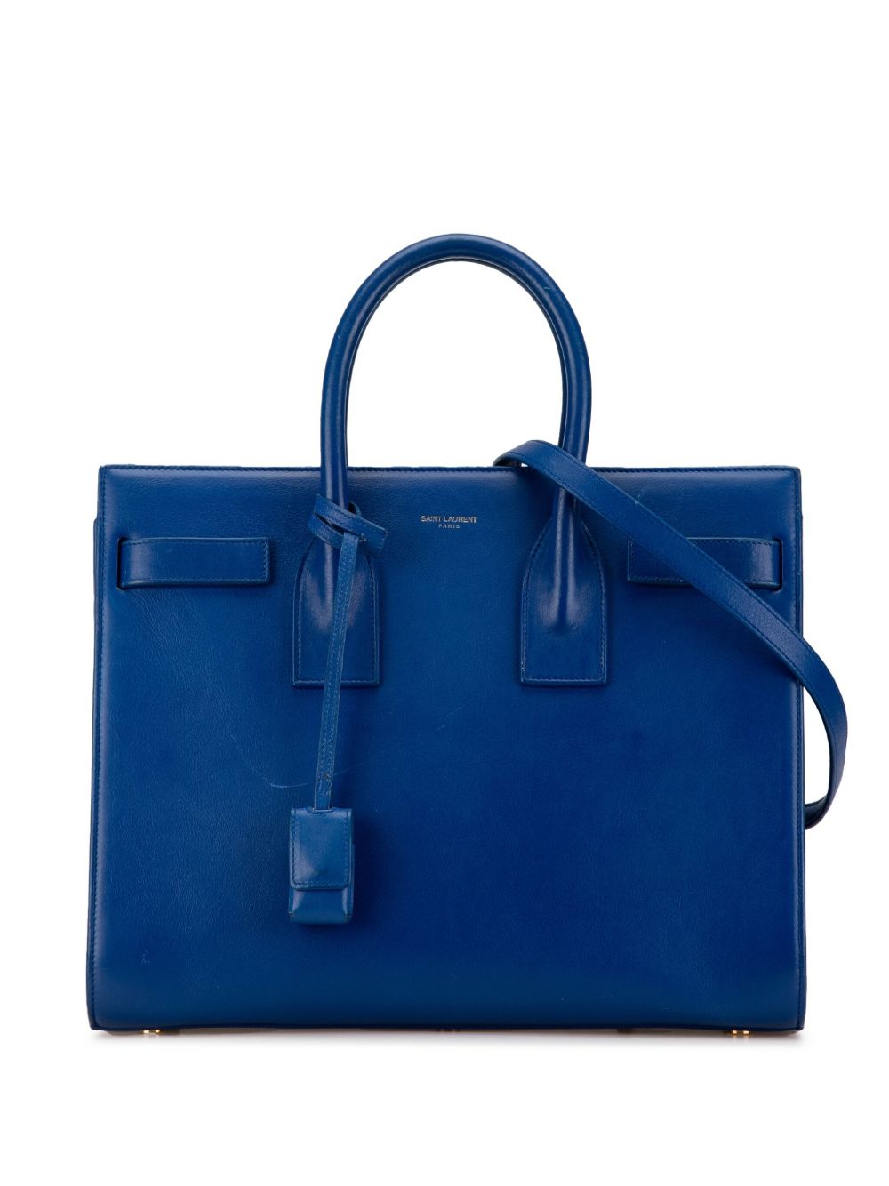 Saint Laurent Pre-Owned Sac De Jour 小号皮质斜挎包（2014年典藏款） - 蓝色