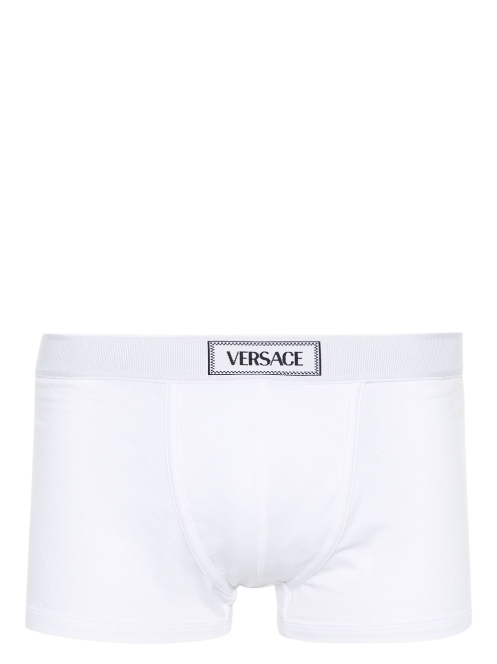 Versace 提花logo四角裤 - 白色
