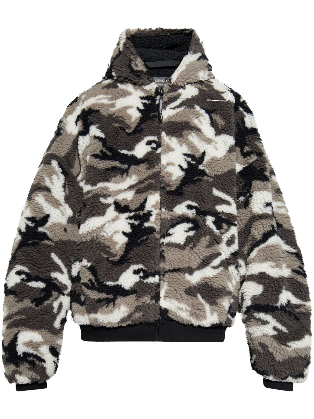 Balenciaga 拉链连帽衫 - 灰色