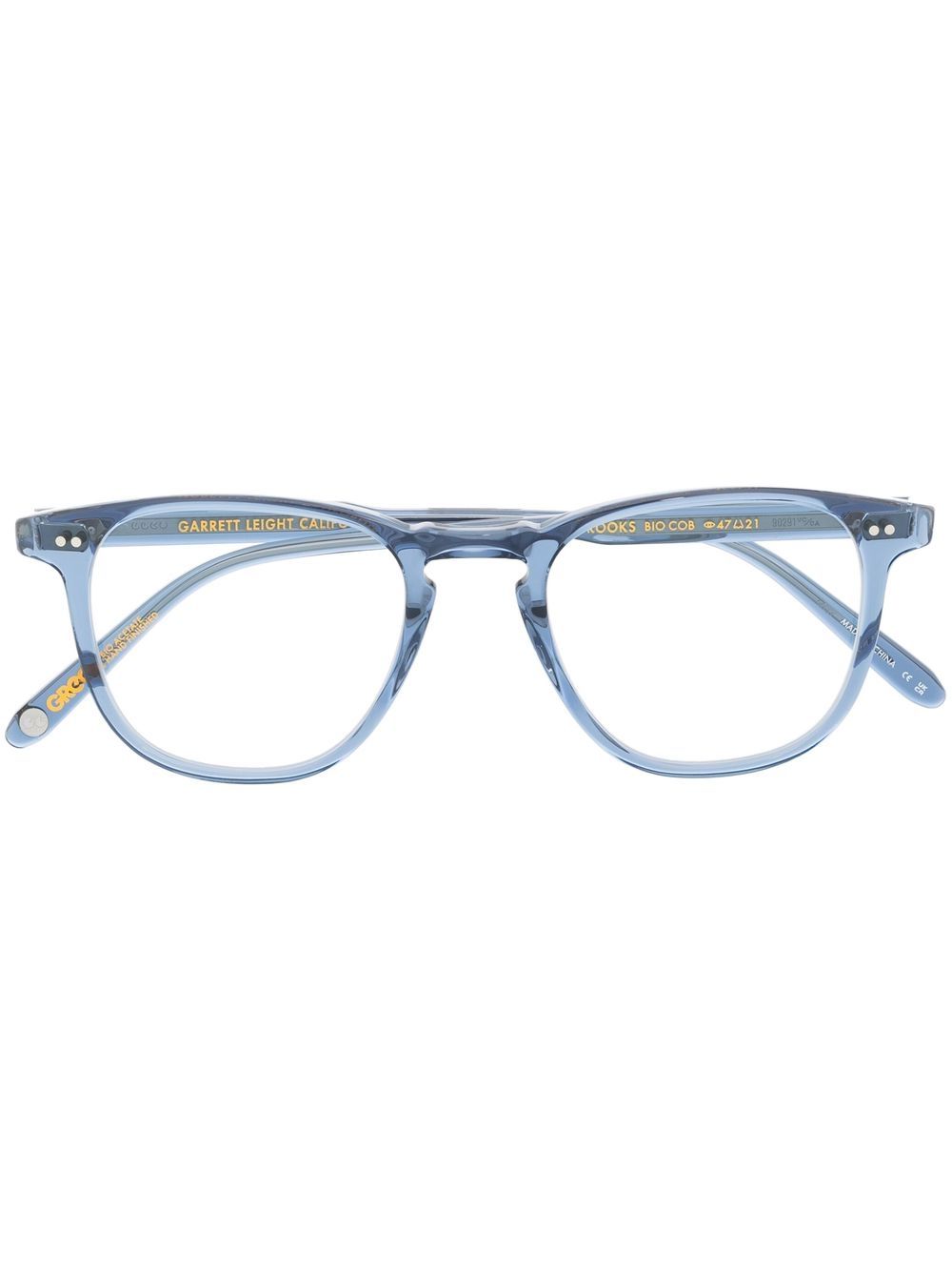 Garrett Leight Brooks 透明镜框眼镜 - 蓝色