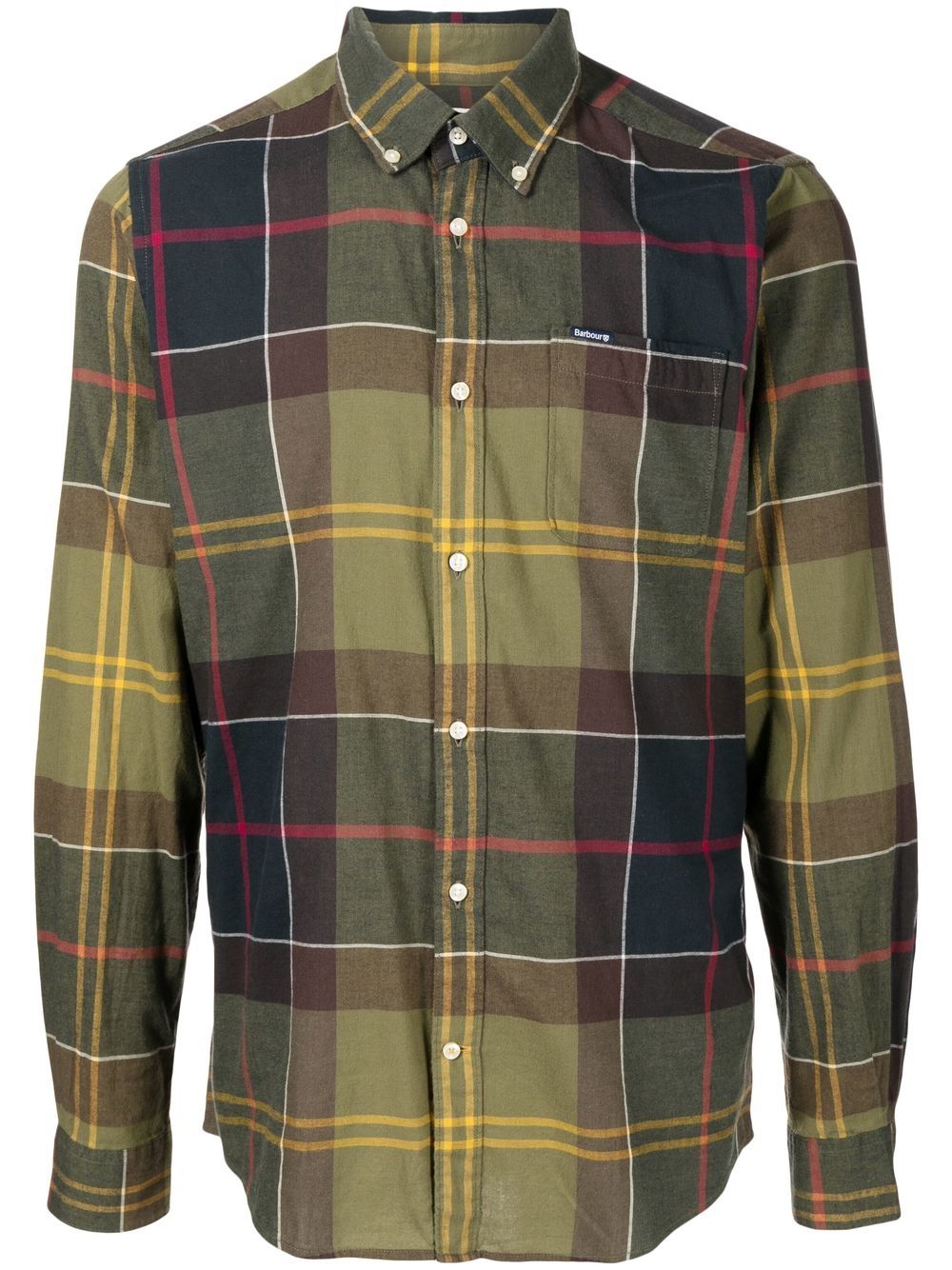 Barbour GlendaleTailored 长袖衬衫 - 绿色
