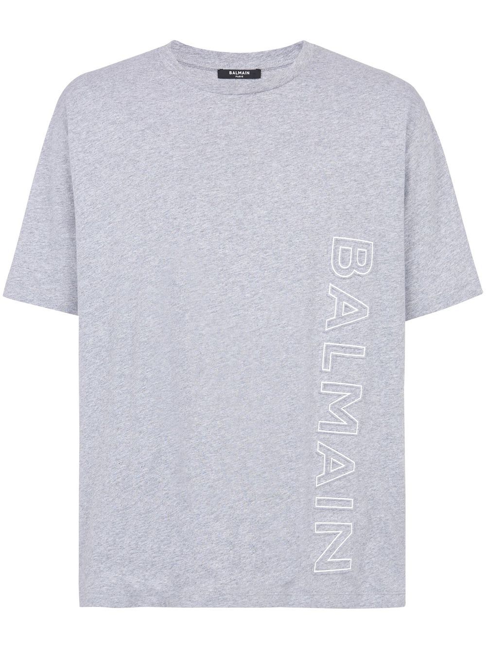 Balmain logo细节T恤 - 灰色