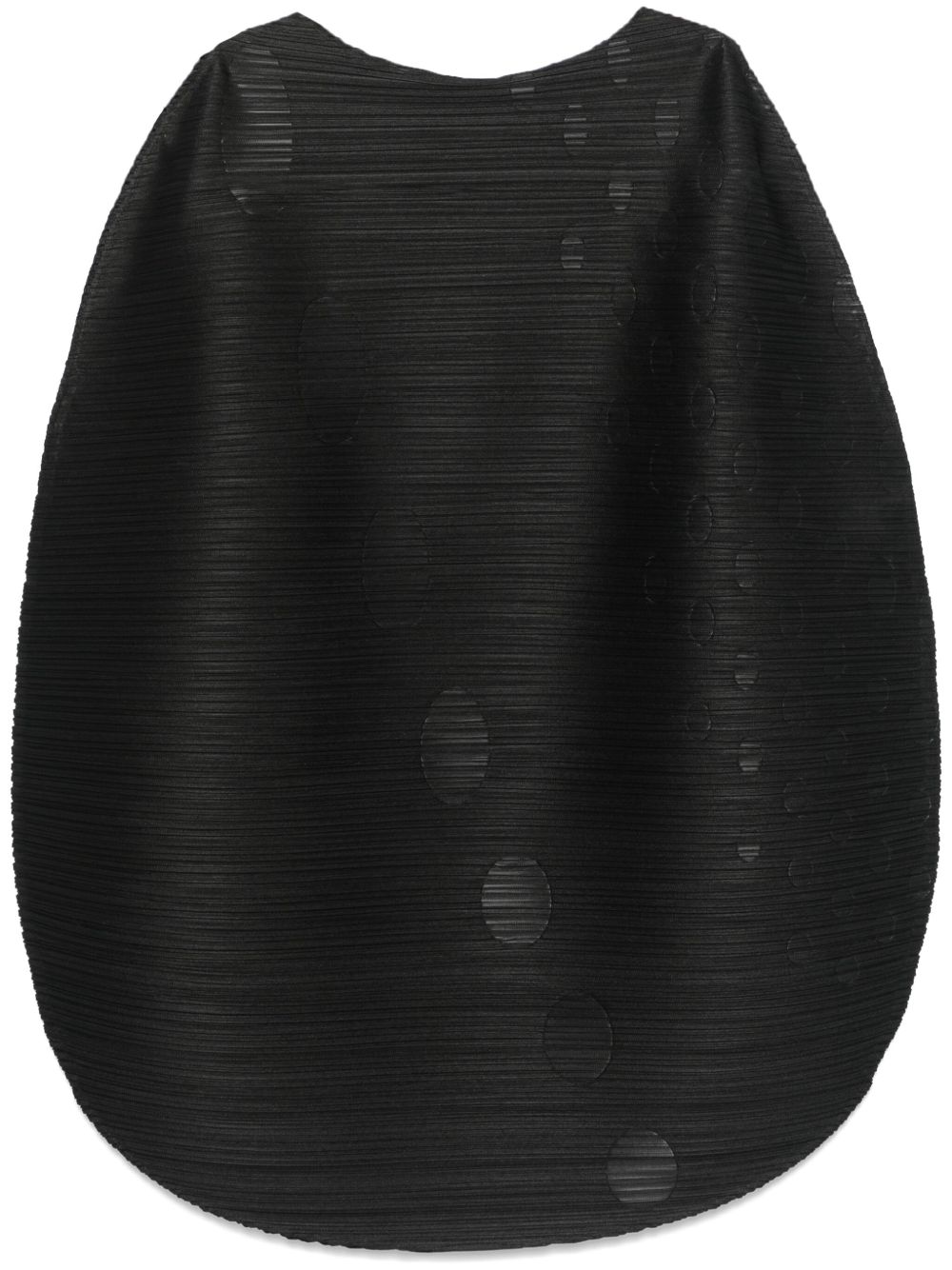 Pleats Please Issey Miyake Orbit 长款上衣 - 黑色