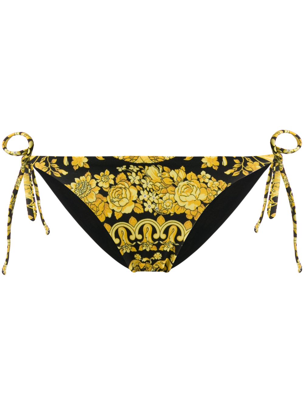 Versace Barocco 比基尼三角裤 - 黑色