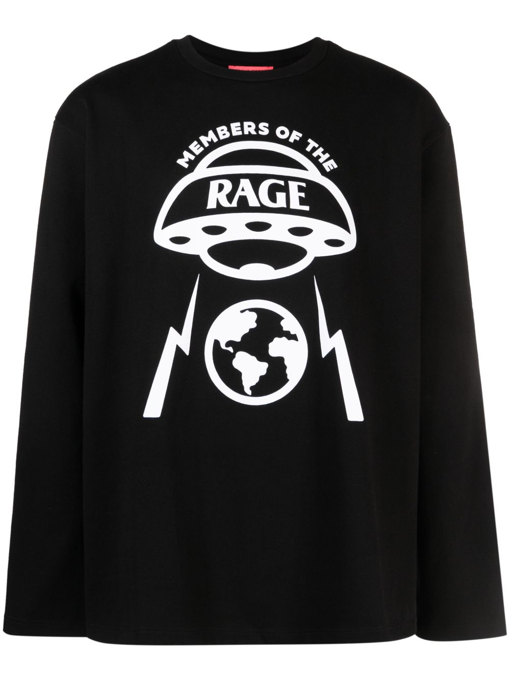 MEMBERS OF THE RAGE 棉插画印花卫衣 - 黑色