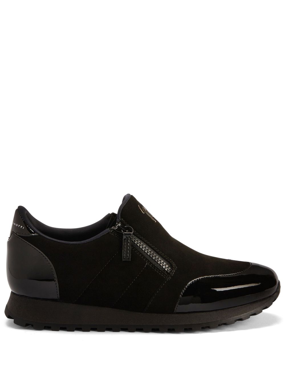 Giuseppe Zanotti Ilde Run 丝绒运动鞋 - 黑色