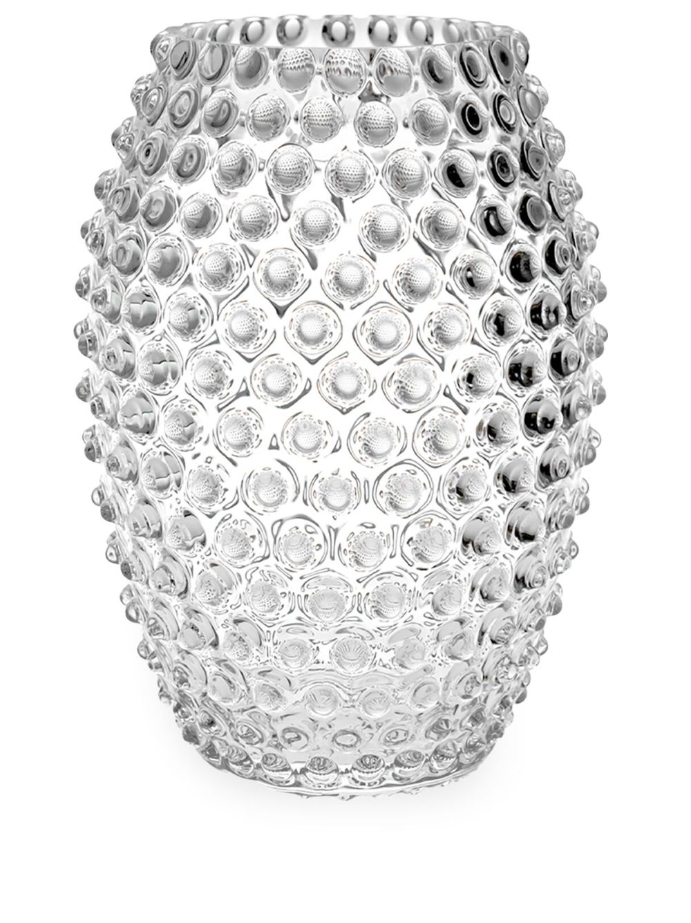 KLIMCHI Hobnail Egg 水晶玻璃花瓶 - 白色