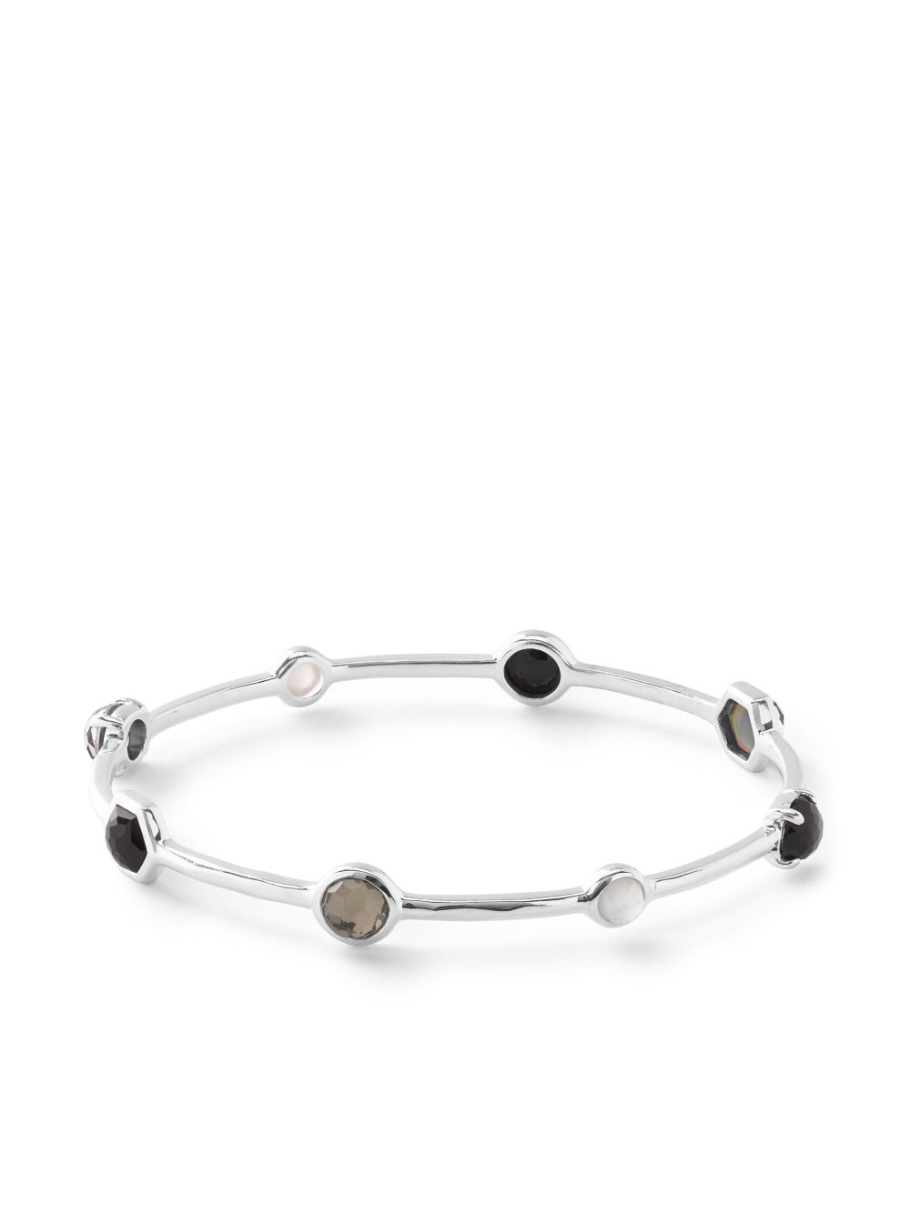 IPPOLITA Rock Candy® 纯银多宝石手镯 - 银色