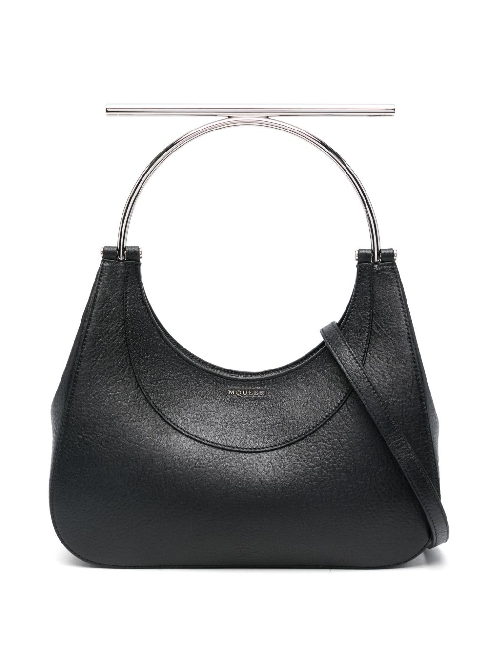Alexander McQueen Cross-Bar 手提包 - 黑色