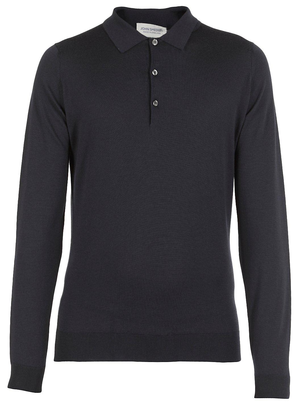 John Smedley Belper 纽扣针织Polo衫