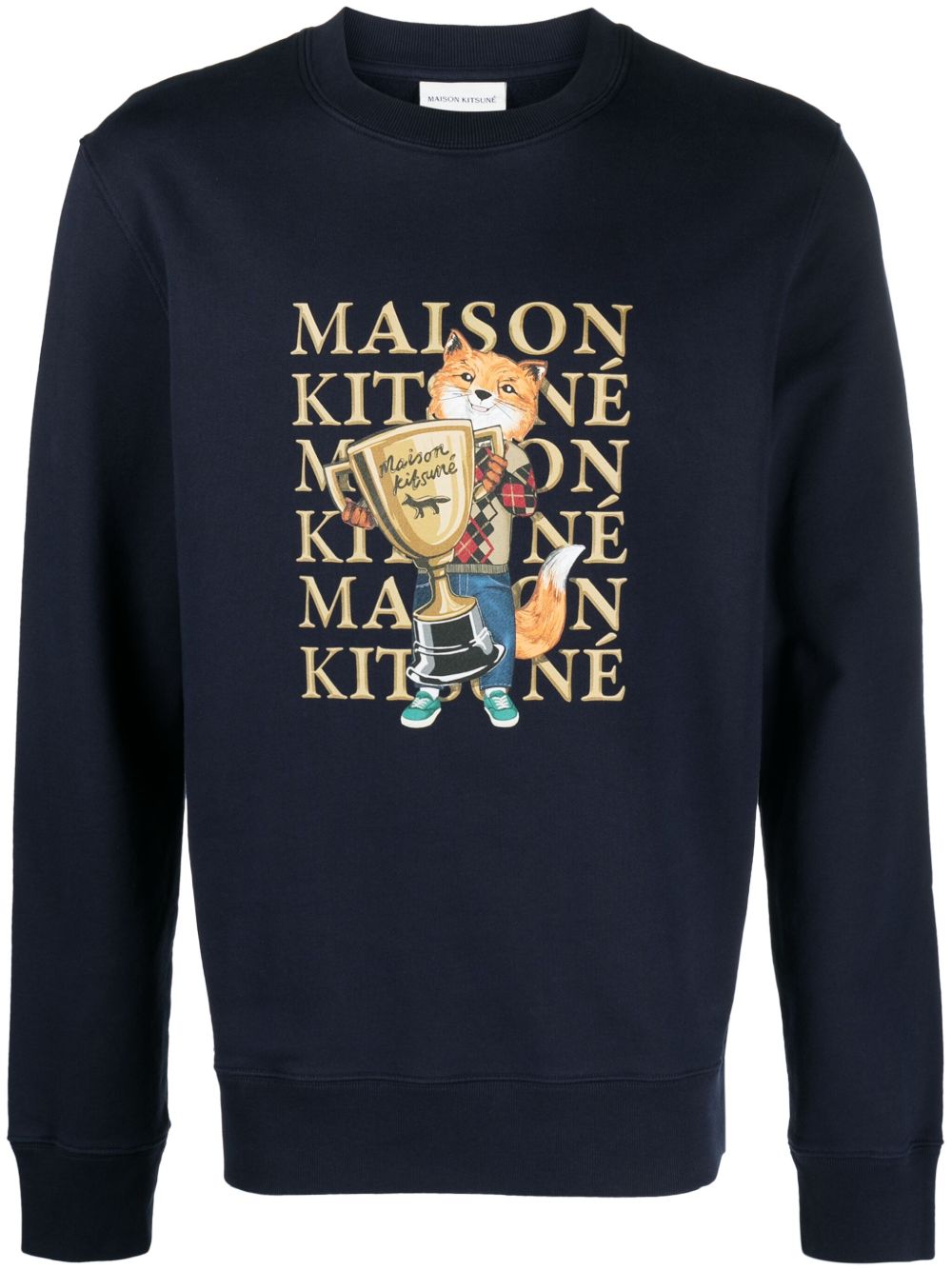 Maison Kitsuné Fox Champion 棉卫衣 - 蓝色