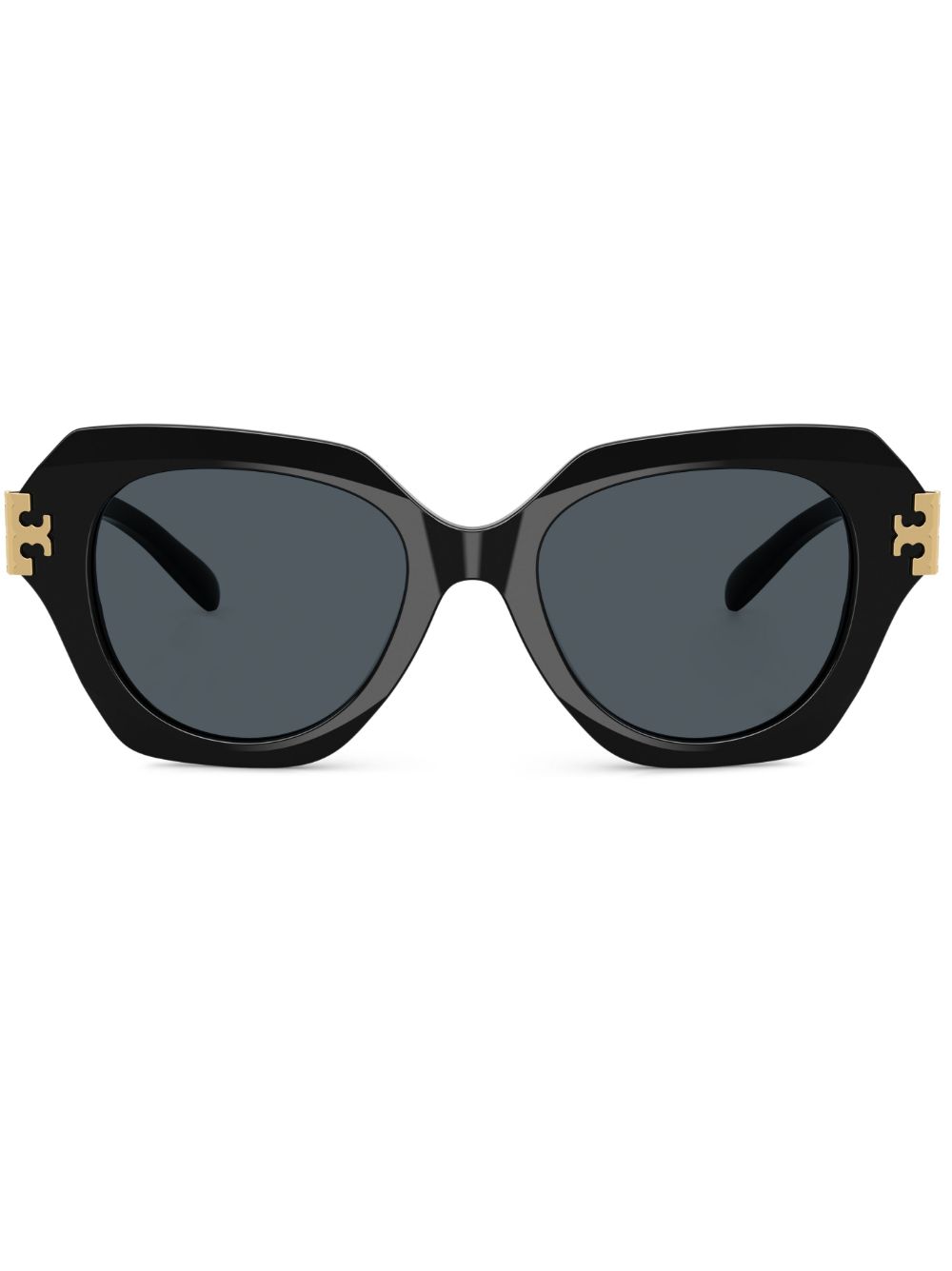 Tory Burch 超大镜框太阳眼镜 - 黑色