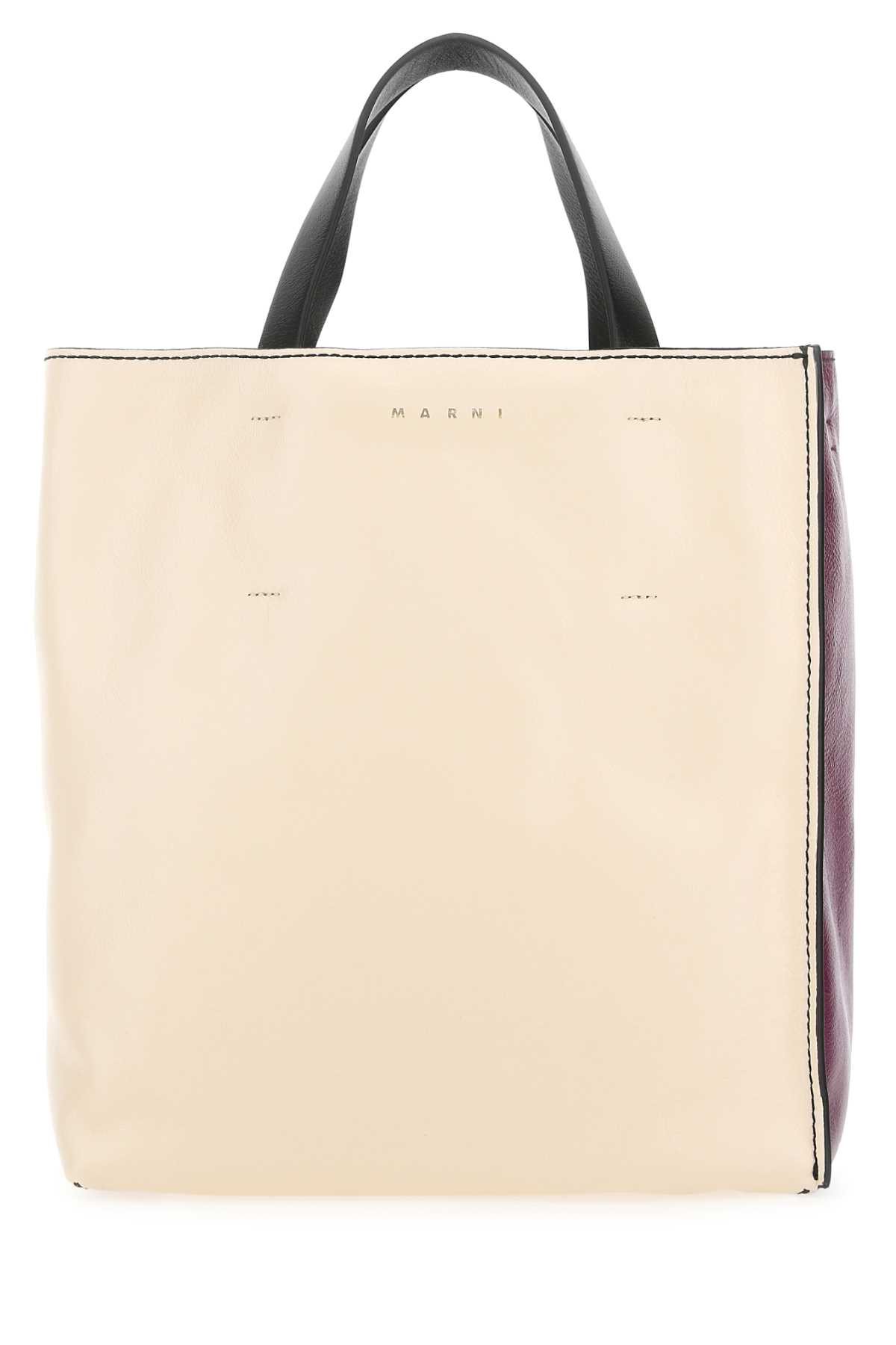 Marni 多色皮革 Museo Soft 手提包