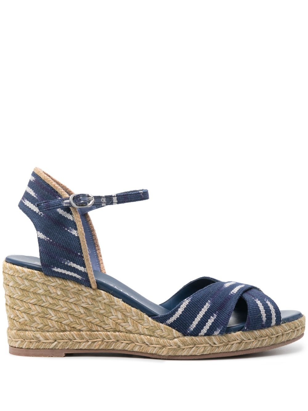 Stuart Weitzman Mirela II 高跟草编鞋 - 蓝色