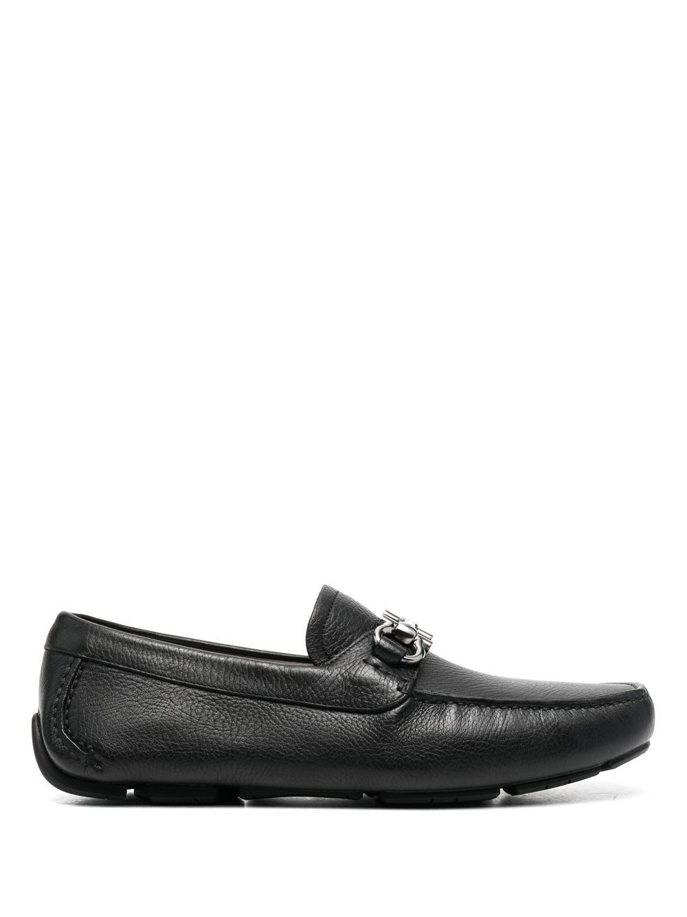 Ferragamo Parigi 套穿式皮质乐福鞋 - 黑色