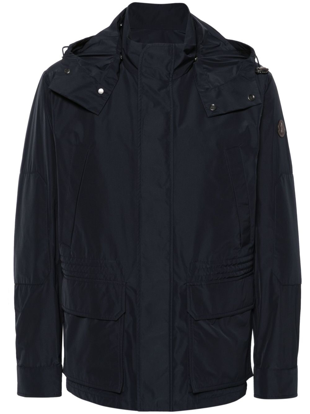Moncler 防水连帽夹克 - 蓝色