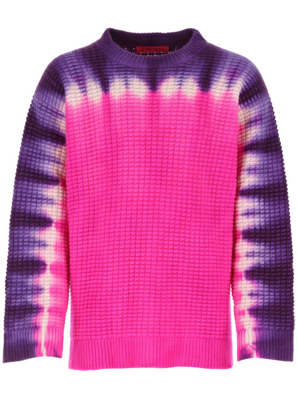 The Elder Statesman Daybreak Tie-Dye 羊绒毛衣 - 粉色