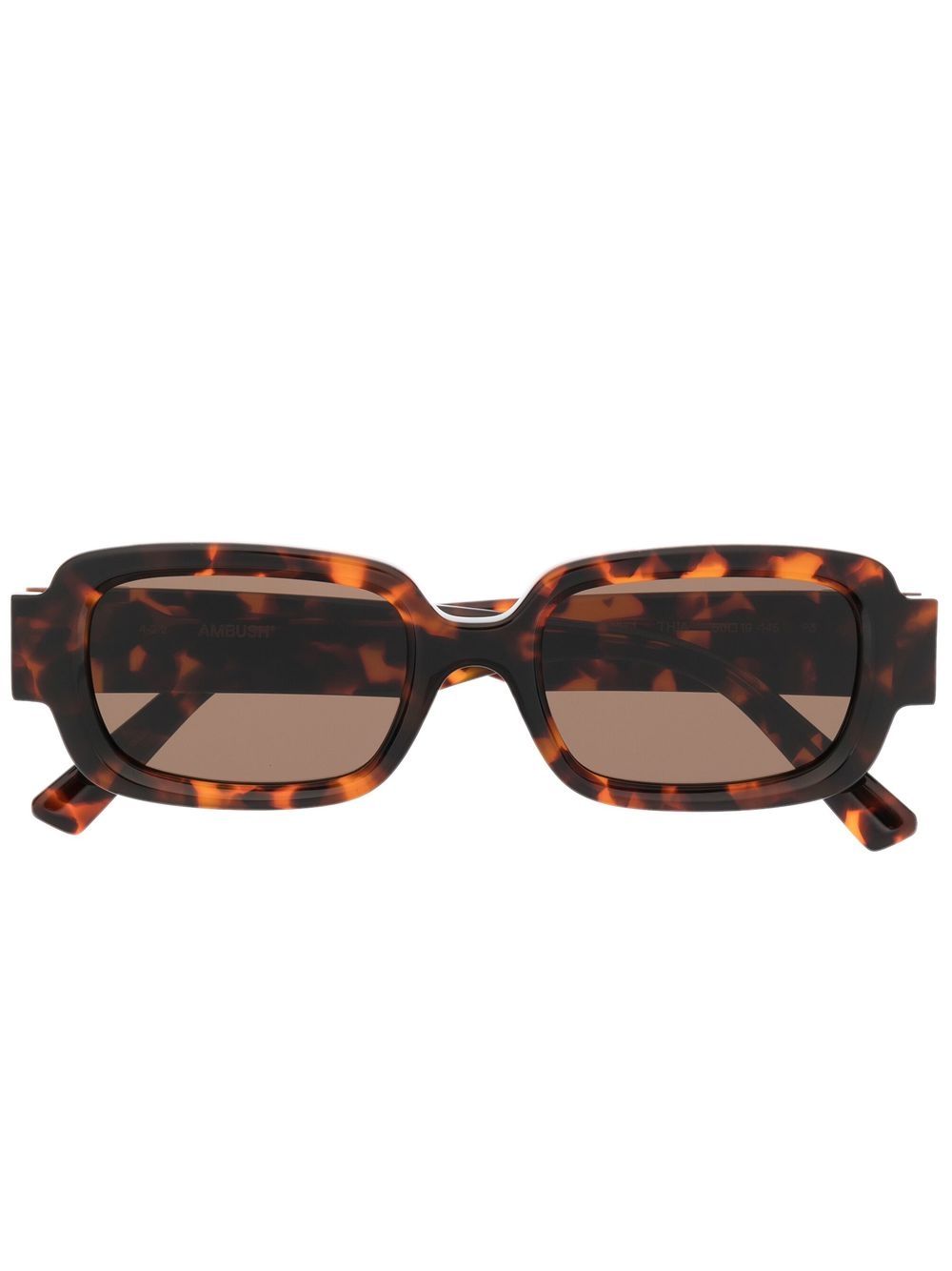 Ambush Eyewear Thia 长方形框太阳眼镜 - 褐色