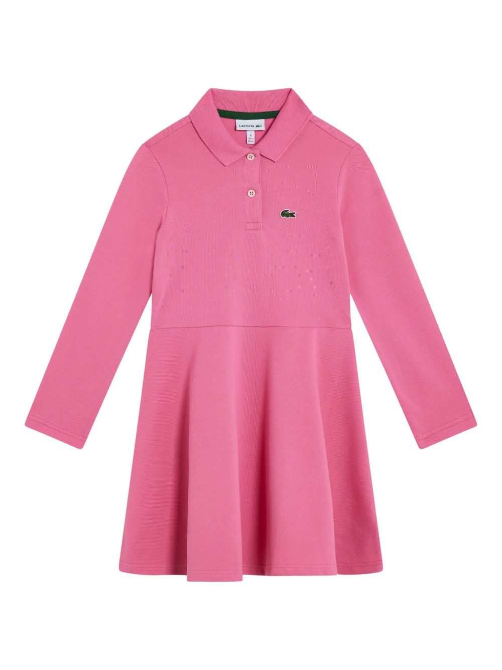 Lacoste logo连衣裙 - 粉色