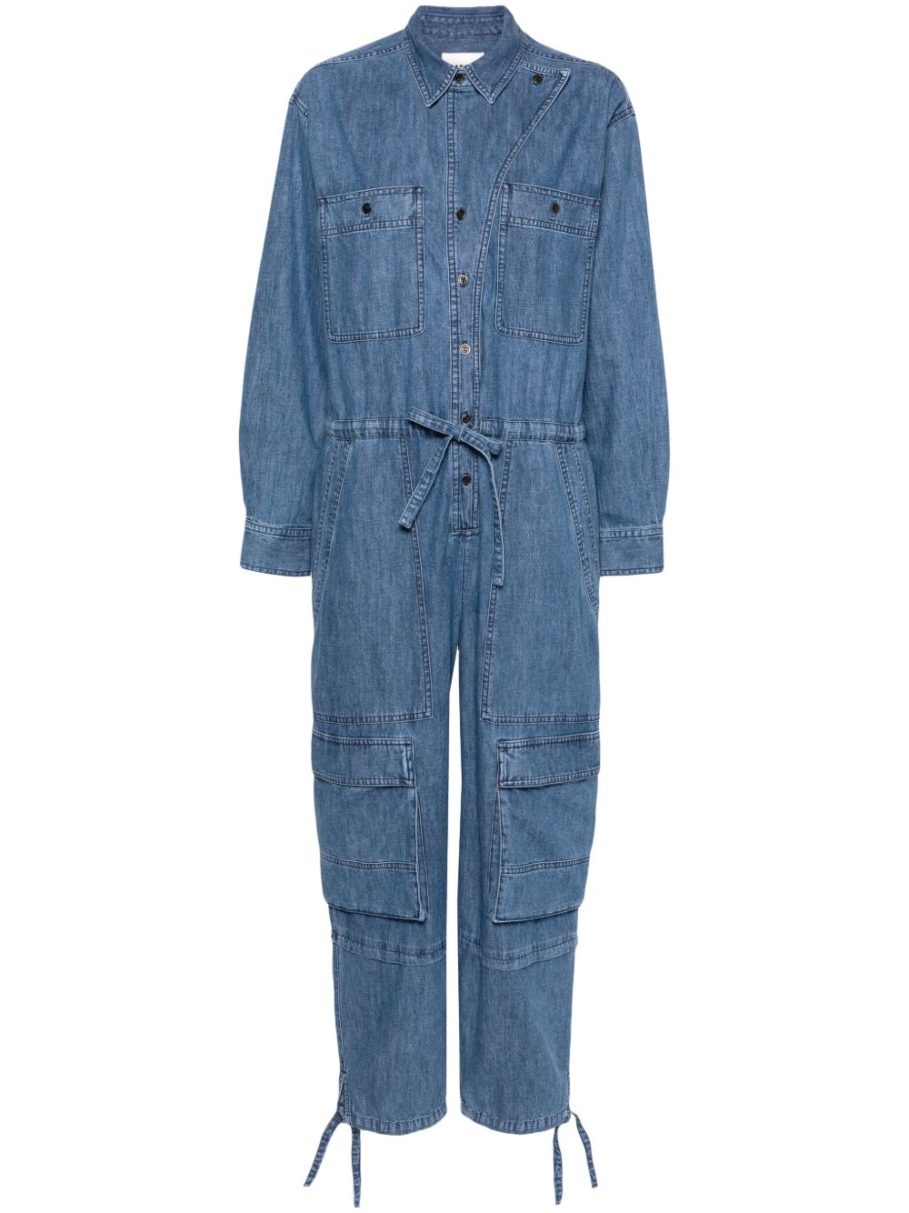 MARANT ÉTOILE Idany 牛仔连体长裤 - 蓝色