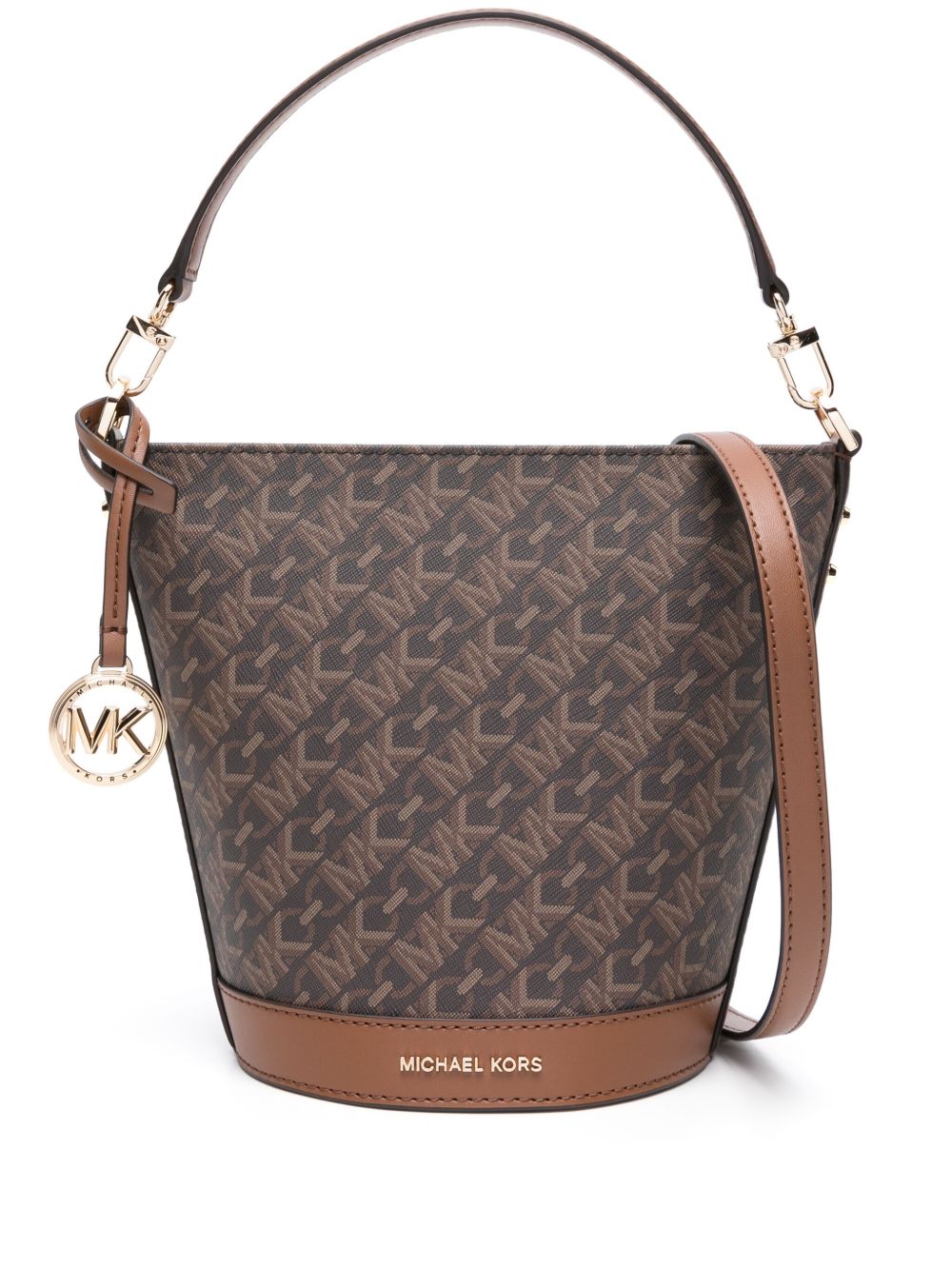 Michael Michael Kors Townsend Monogram 斜挎包 - 褐色